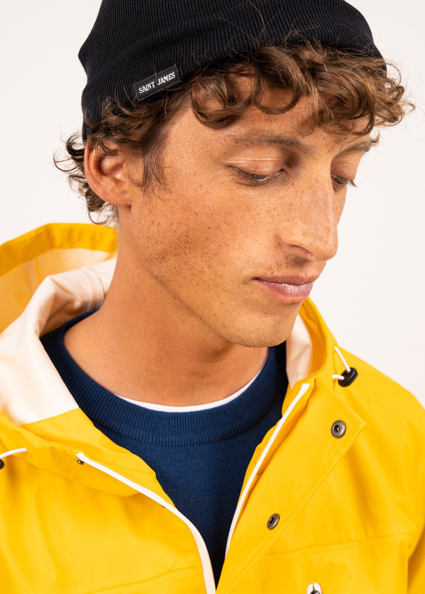 Bonnet Gemini - en laine doublé coton (NAVY)