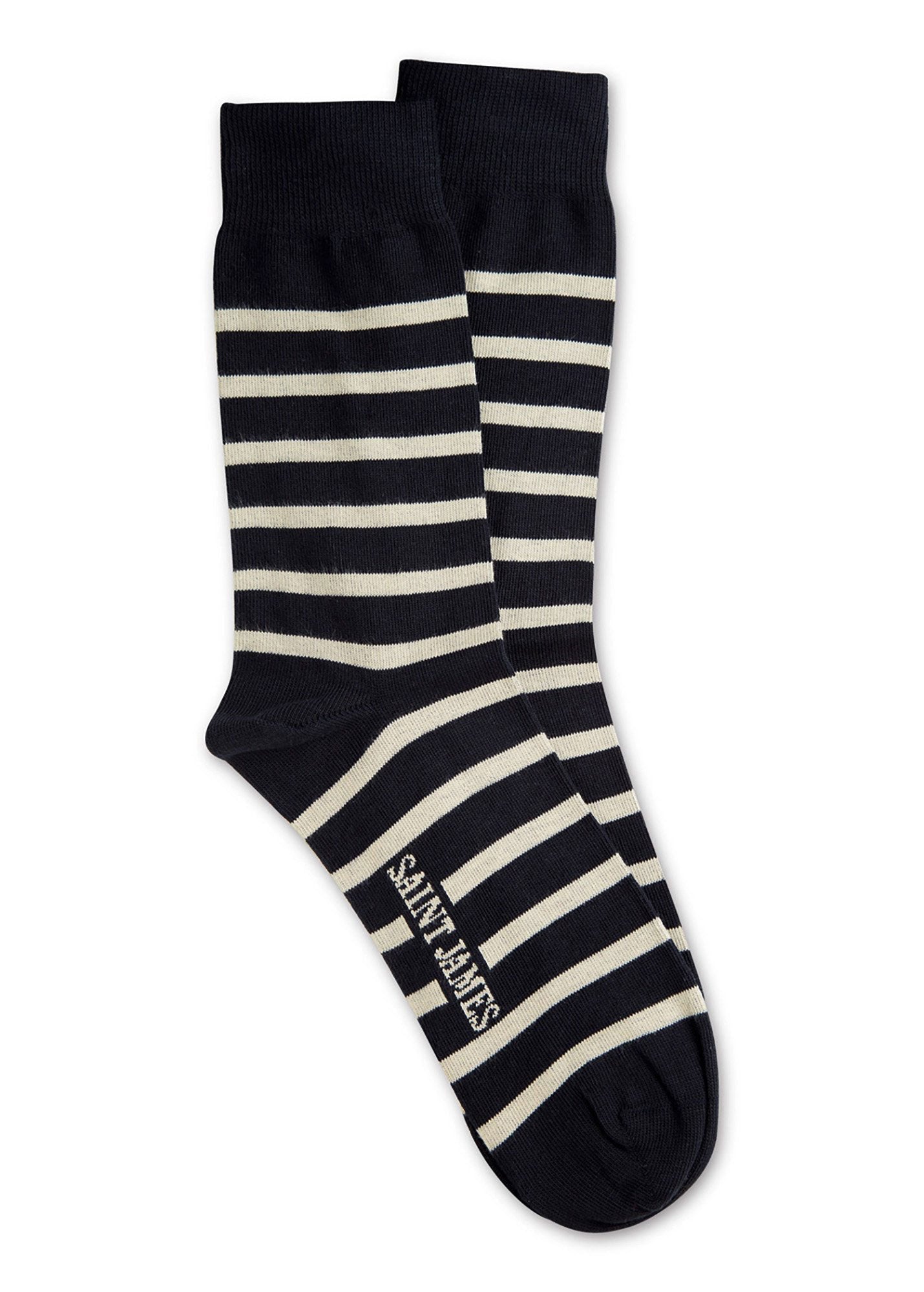 Chaussettes marinières - en jersey de coton (MARINE/ECRU)
