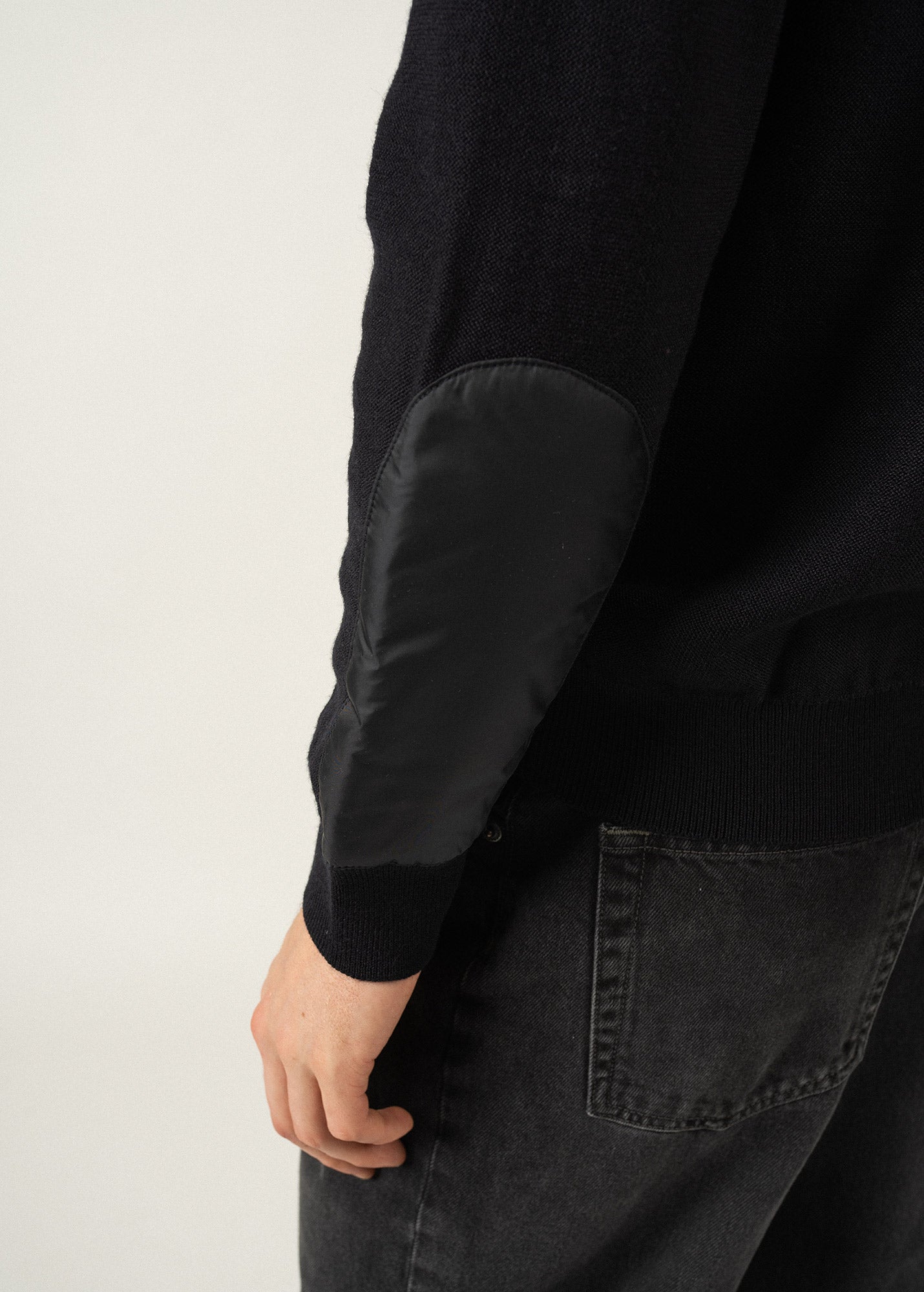Pull en laine mélangée Pomeroy - à col montant (NAVY)