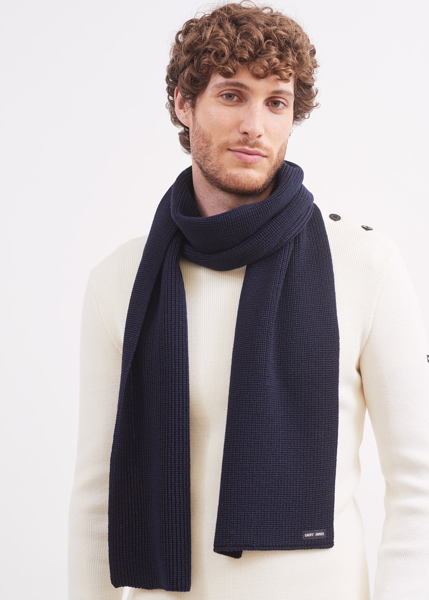 Echarpe Canoe - en maille perlée (NAVY)