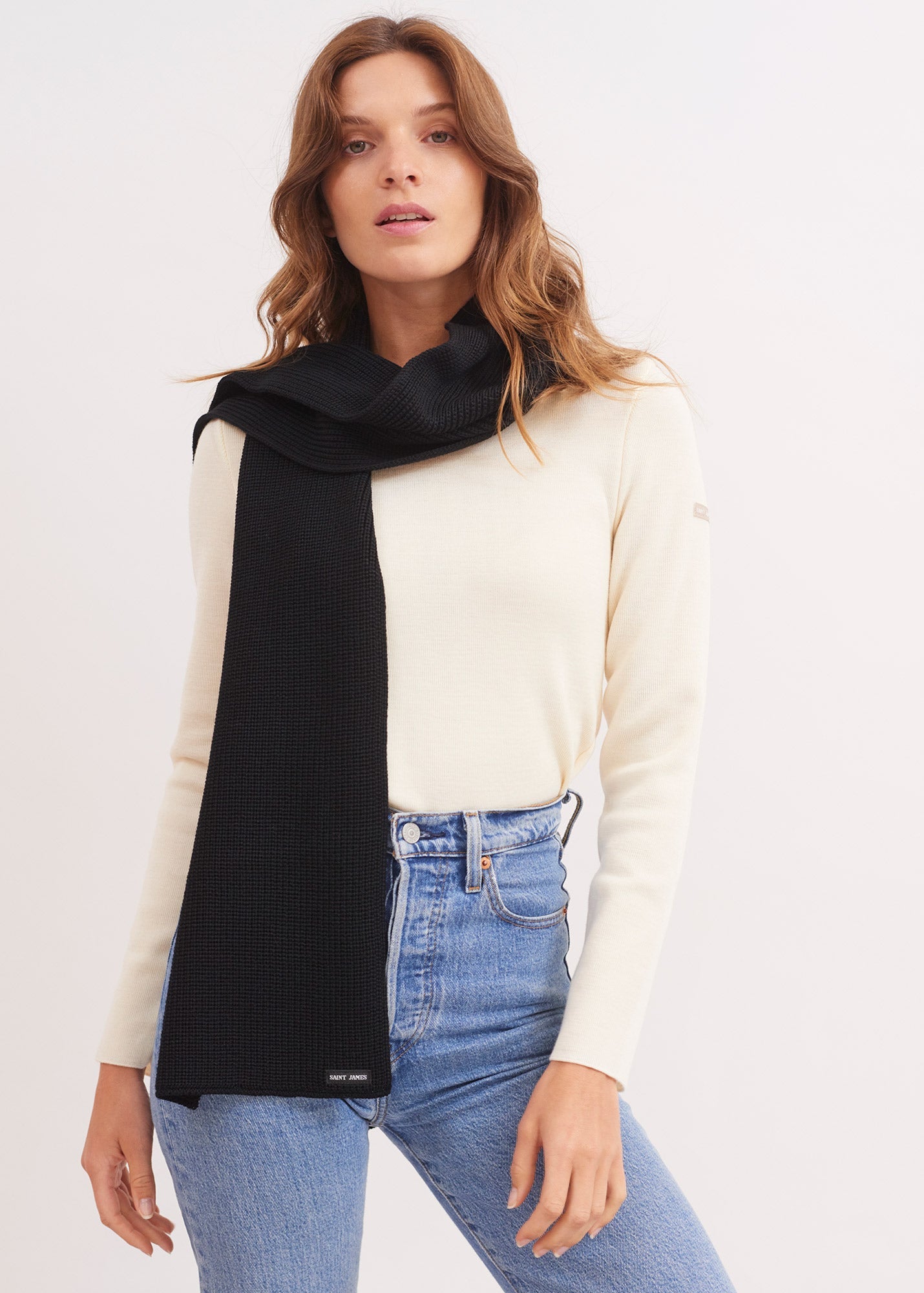 Echarpe Canoe - en maille perlée (NAVY)