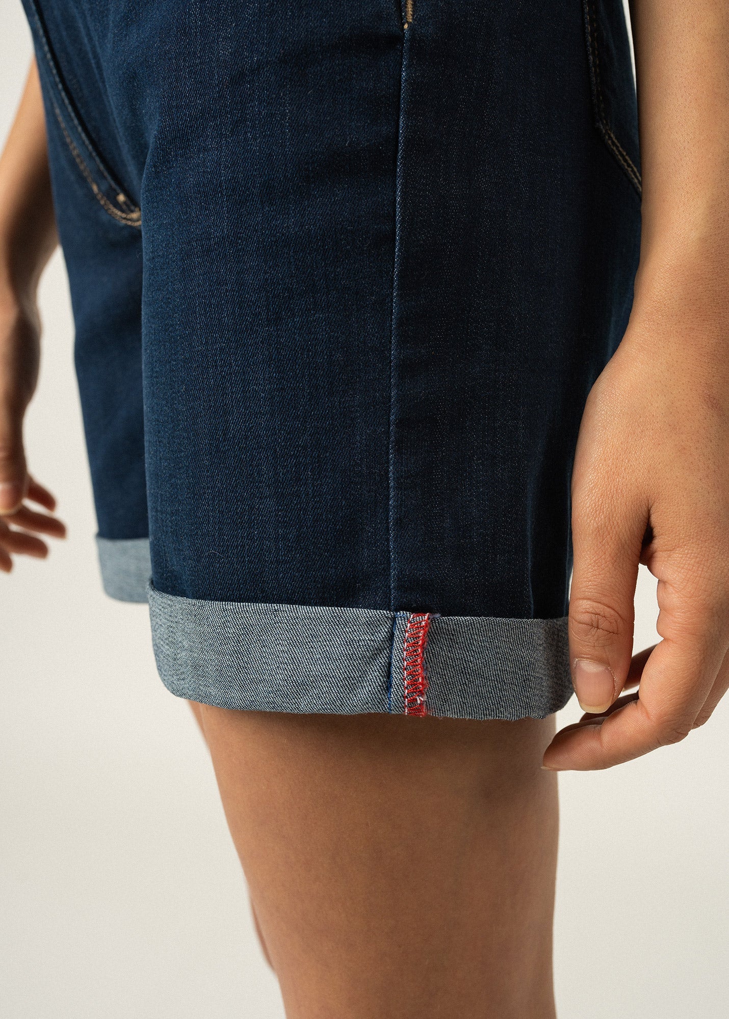 Short en jean Miranda - à revers (JEAN)