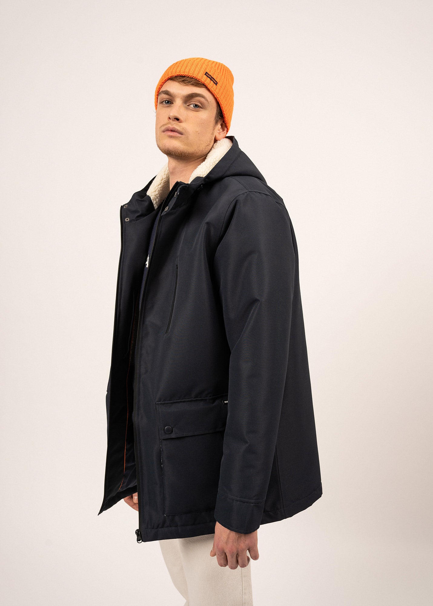 Parka imperméable St Gaetan - doublée sherpa, matelassage duvet (AMIRAL)