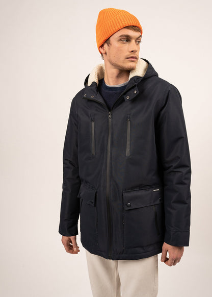 Parka imperméable St Gaetan - doublée sherpa, matelassage duvet (AMIRAL)