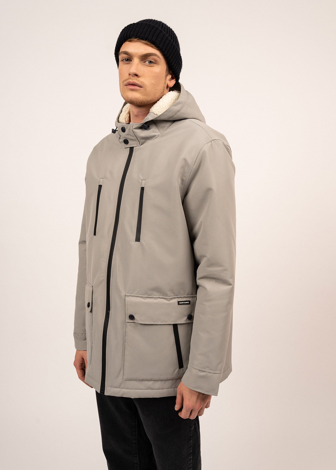 Parka imperméable St Gaetan - doublée sherpa, matelassage duvet (AMIRAL)