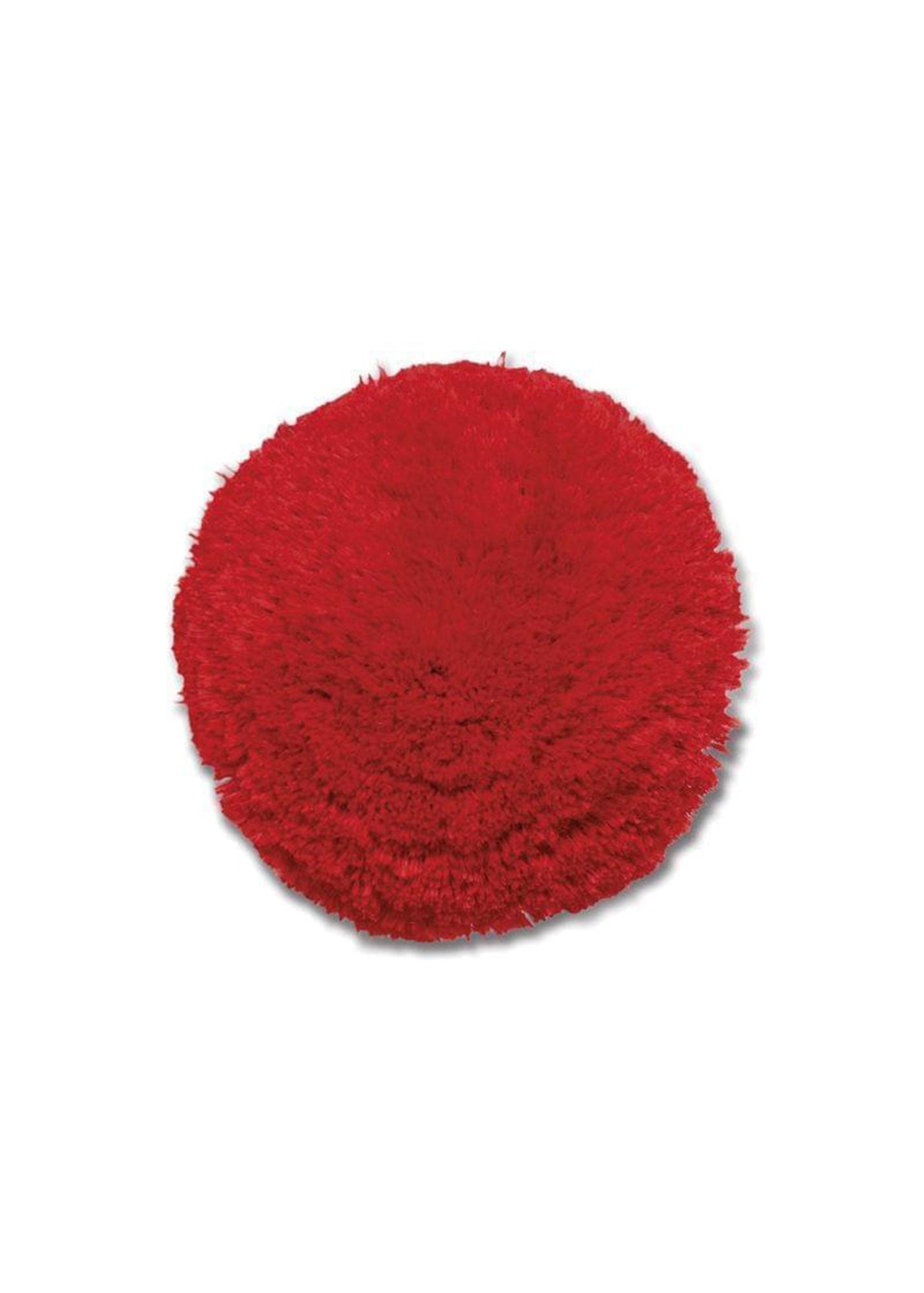 Broche pompon - en laine rouge (ROUGE)