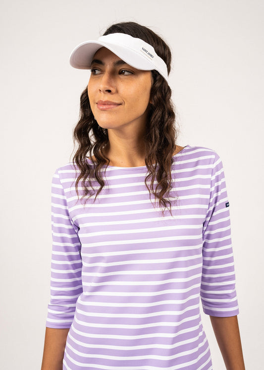 Casquette visière en coton - esprit tennis (BLANC)