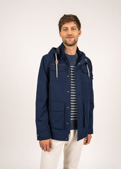 Parka waterproof St Donald - capuche amovible (MARINE)