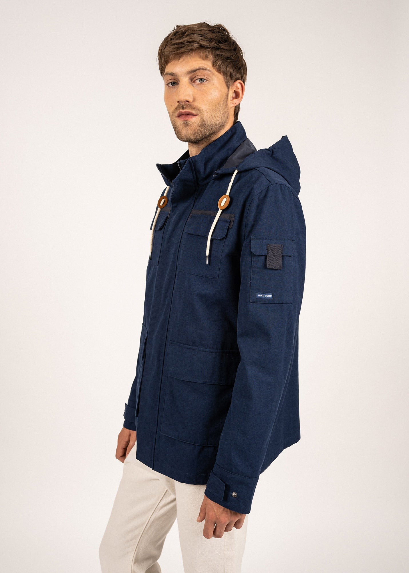 Parka waterproof St Donald - capuche amovible (MARINE)