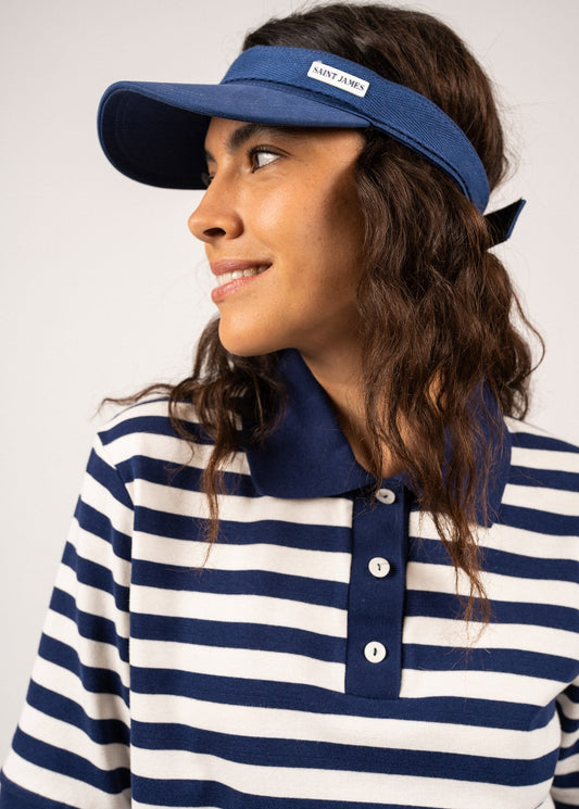 Casquette visière en coton - esprit tennis (INDIGO)