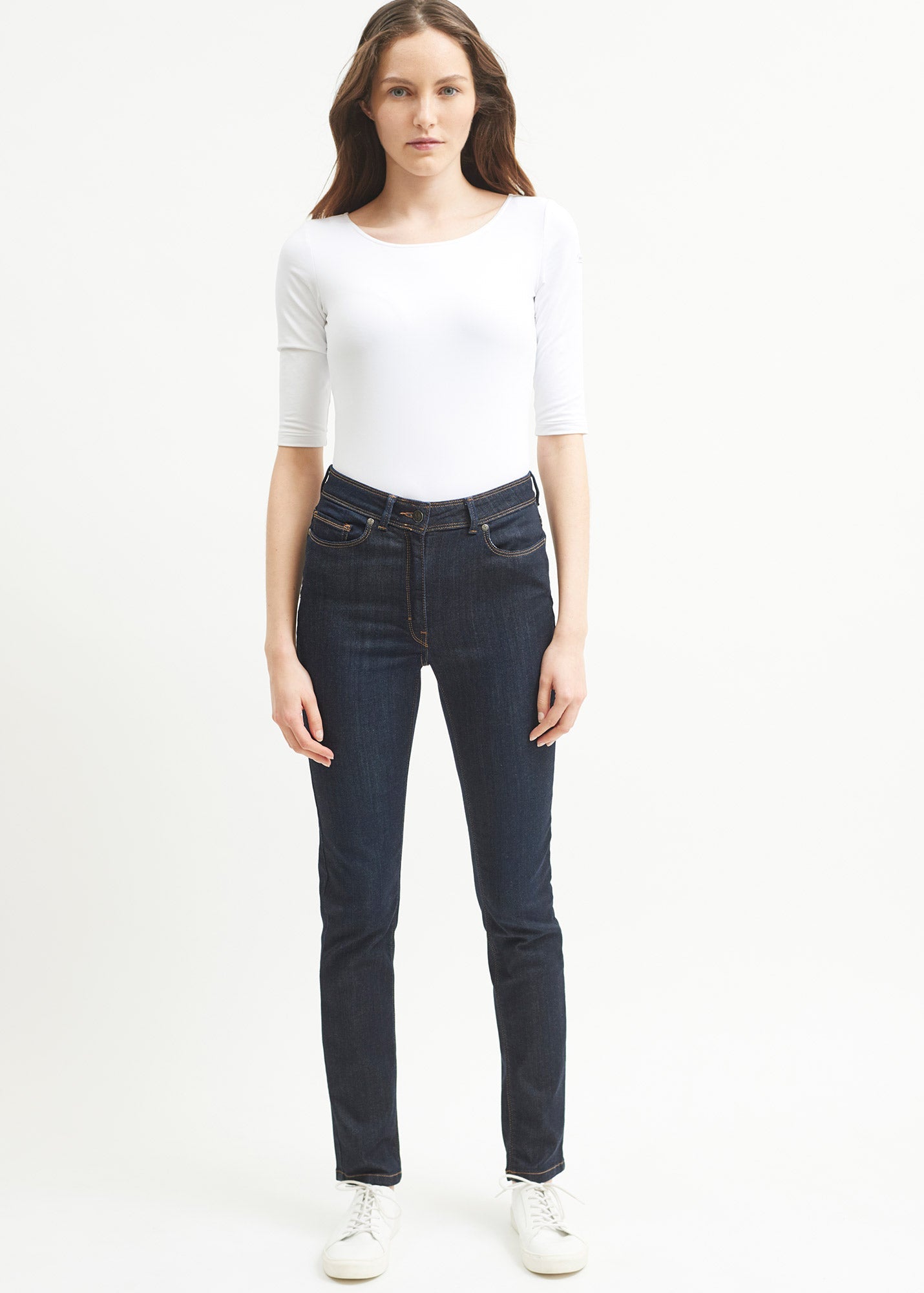 Jean taille haute Mimosa - coupe slim (BRUT)