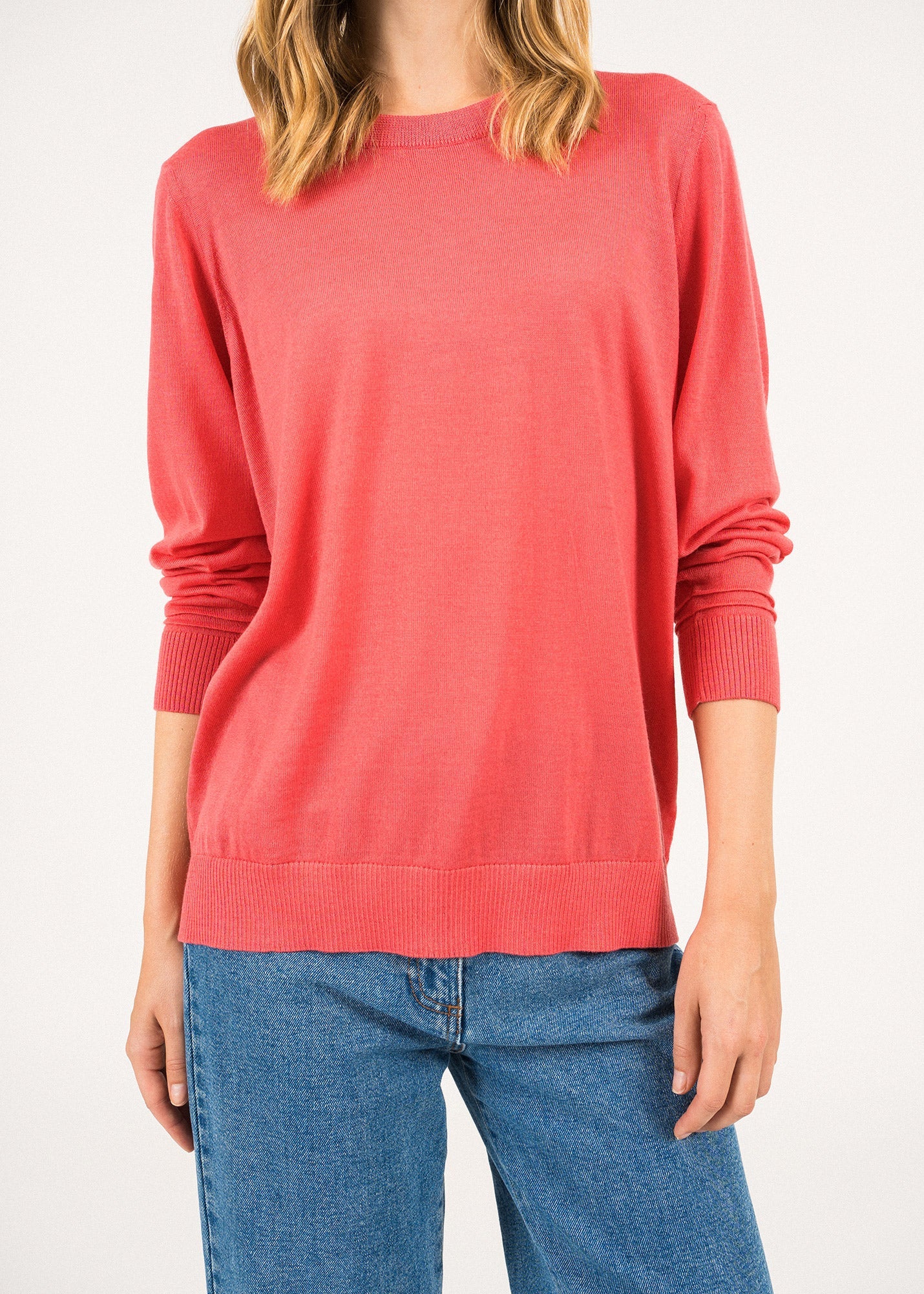 Pull col rond Newport - en laine (DOLY)