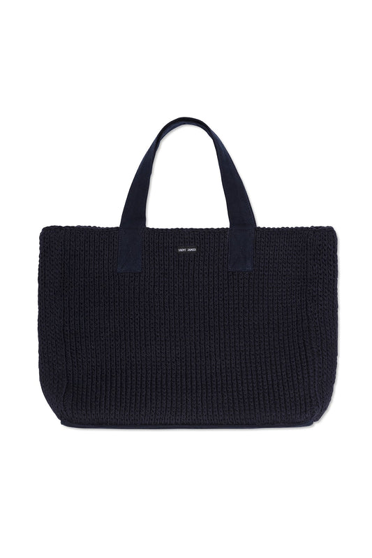 Sac tricoté - en coton (NAVY)