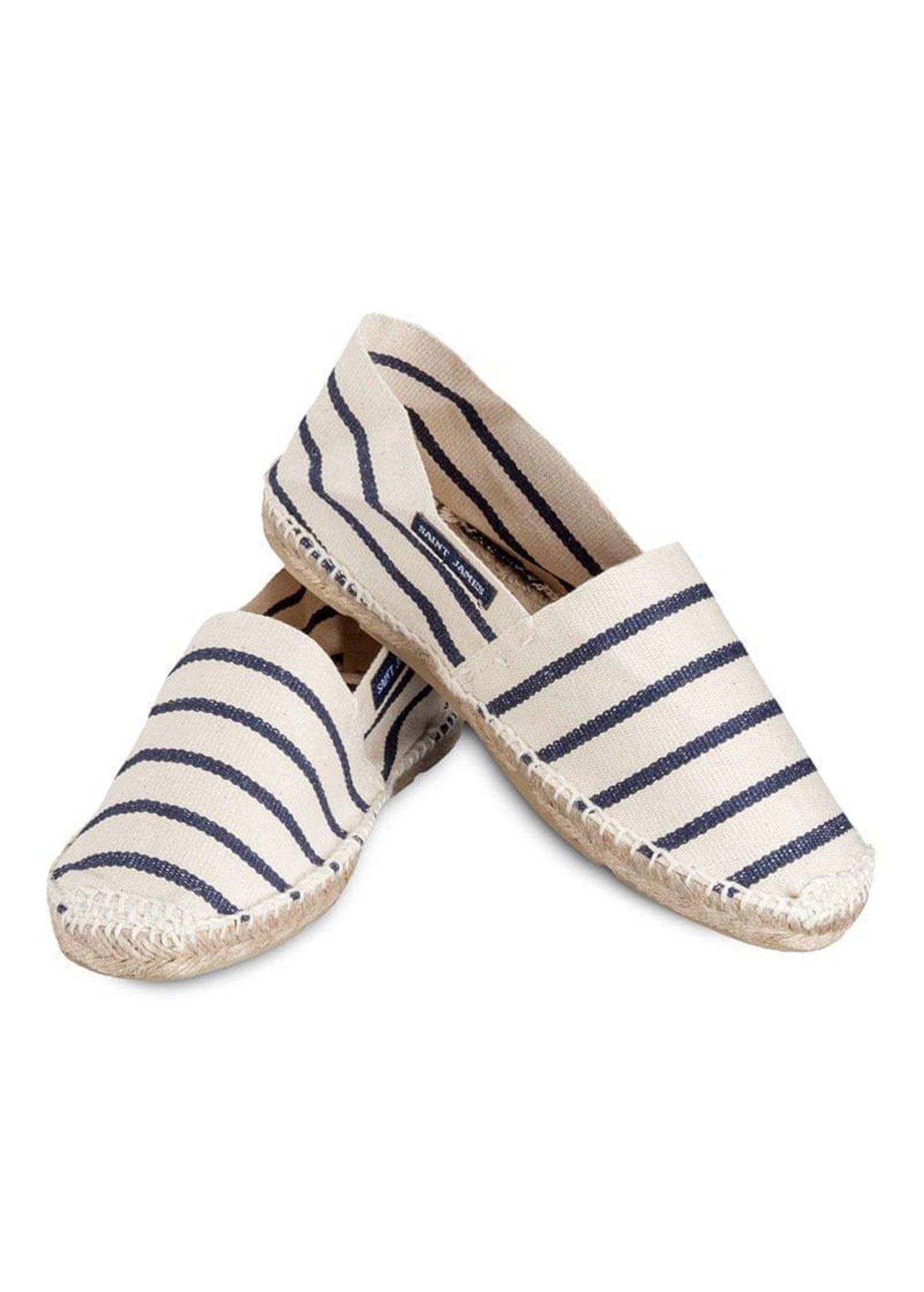 Espadrilles marinière homme - en coton canevas (MARINE/BLANC)