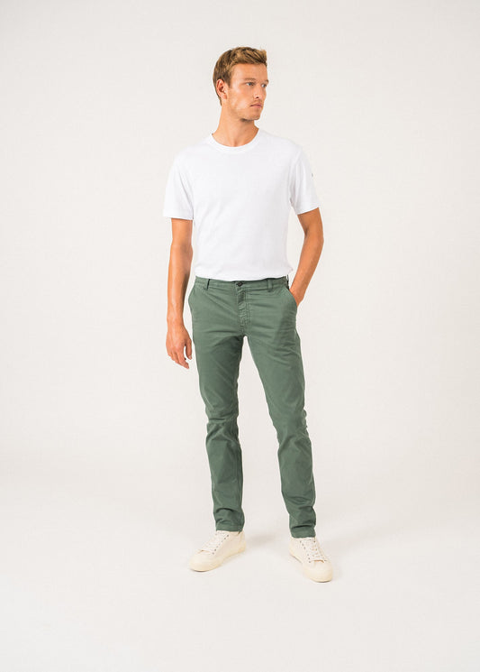 Pantalon chino Voile Hiver - en coton stretch (VEGETAL)