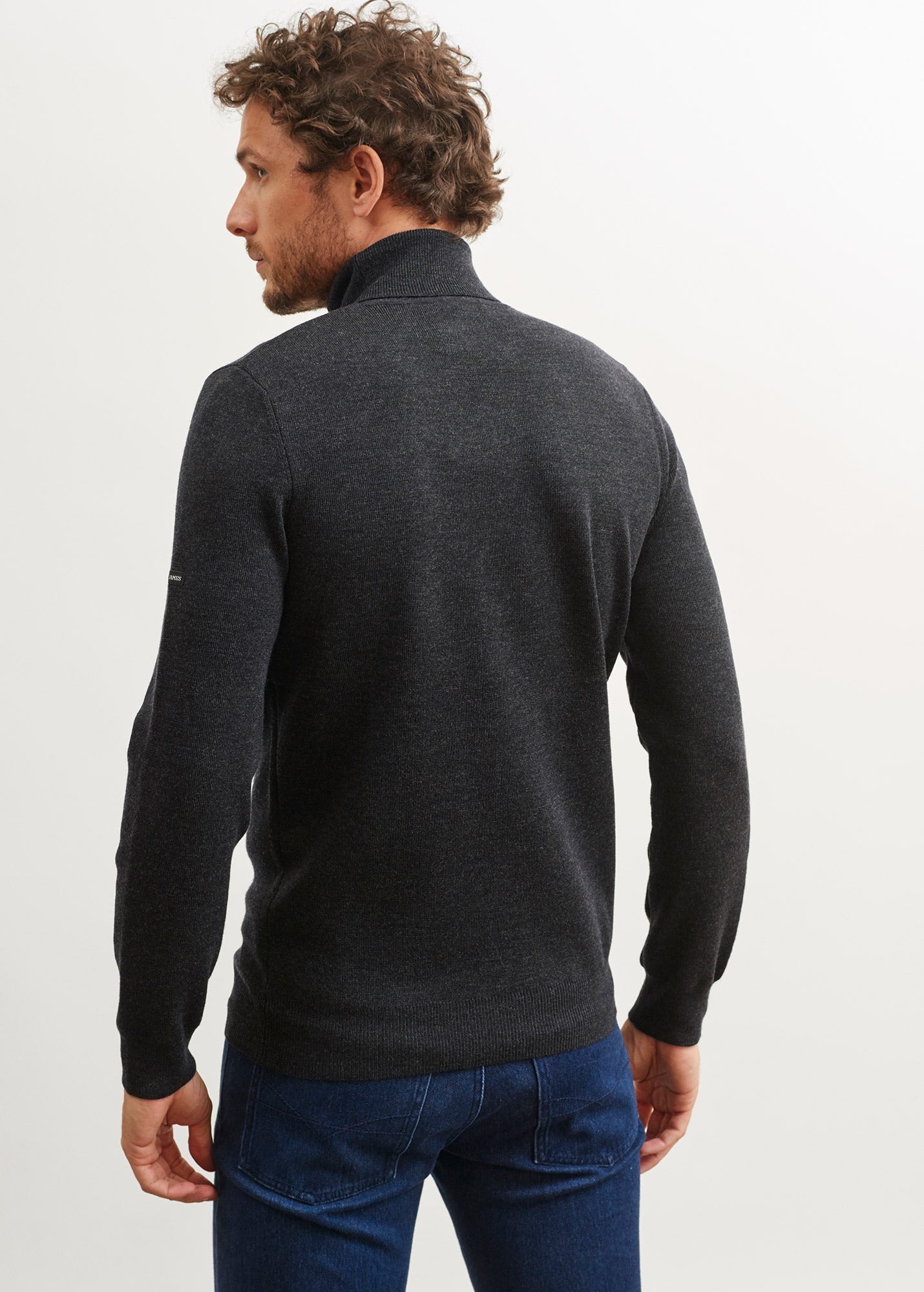 Pull col roulé Lery - en laine douce (ANTHRACITE)